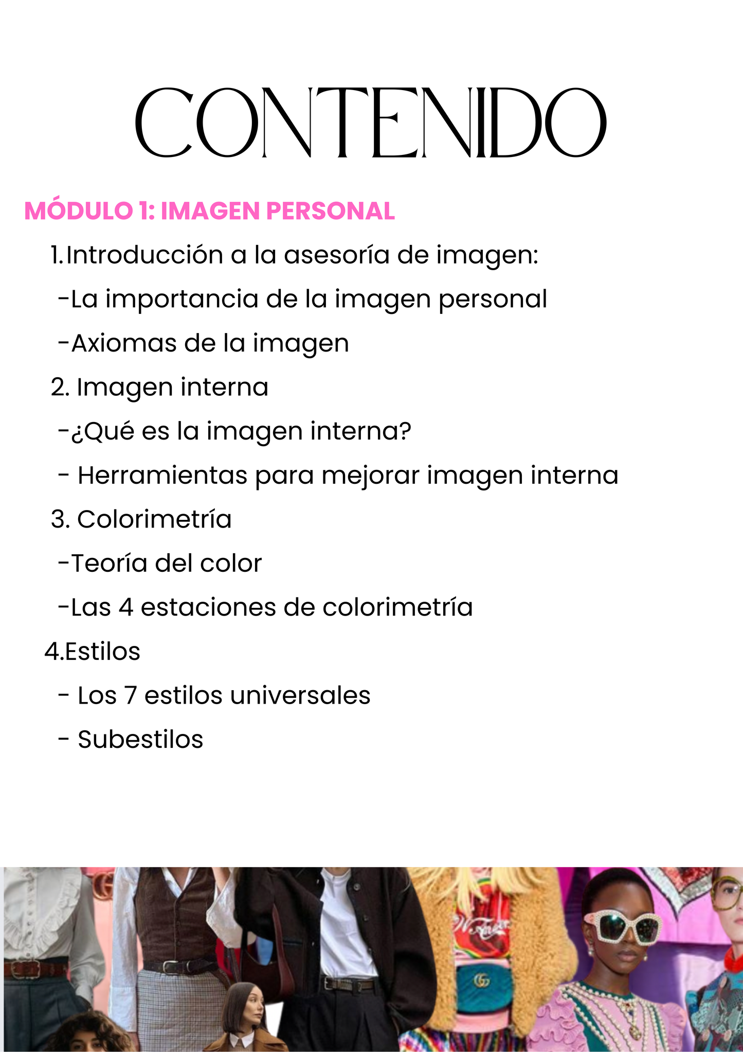 Curso Asesoría de Imagen y Styling