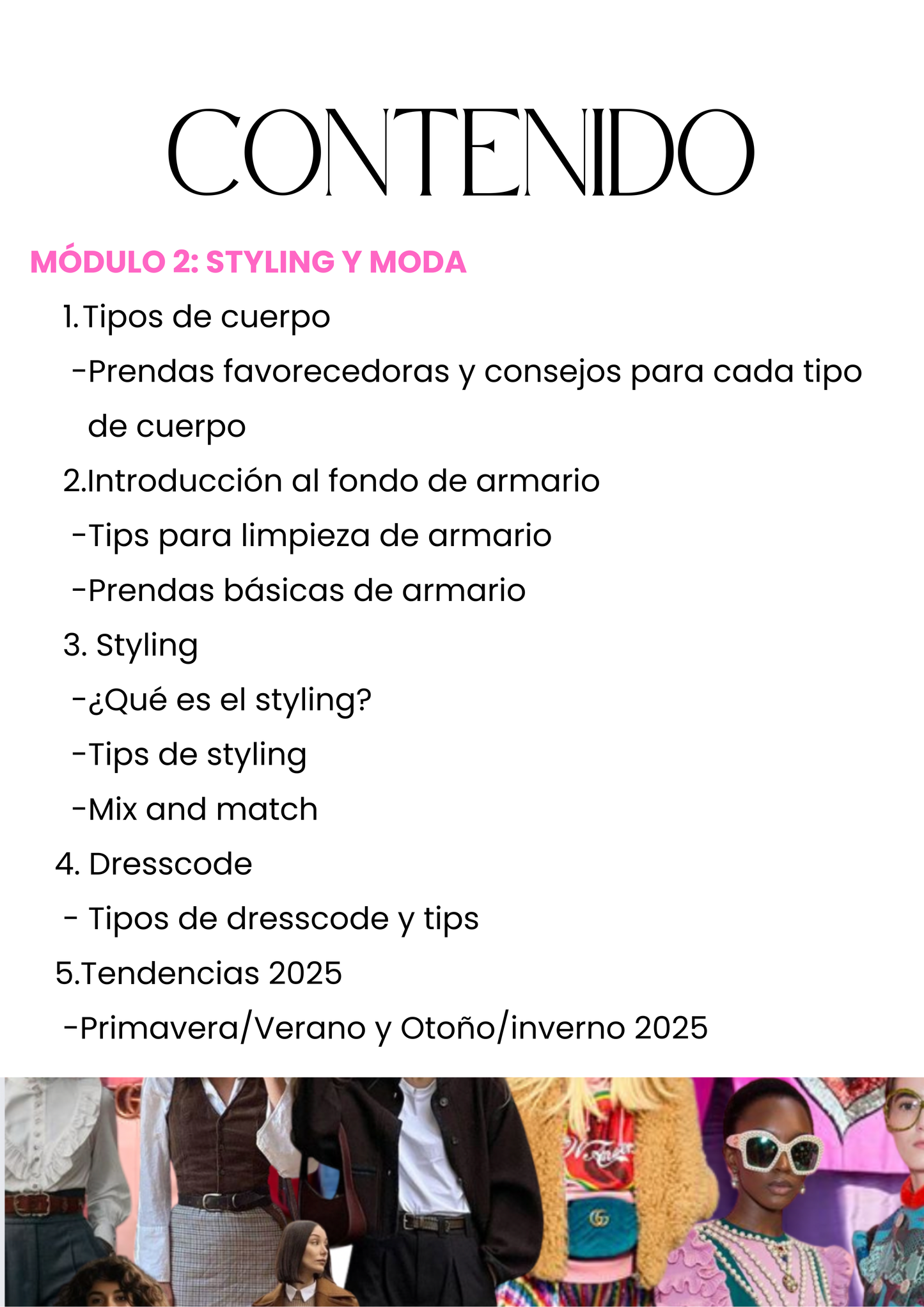 Curso Asesoría de Imagen y Styling